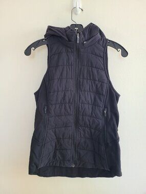 Lululemon Women's Running Another Mile Mock Neck Puffer Athletic Vest Size 4